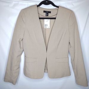 H&M V-Neck Blazer Jacket Sz 8